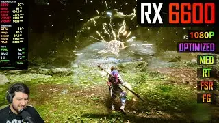 RX 6600 - Black Myth: Wukong - DF Optimized Settings, RT, FSR, FG!