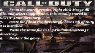 How to fix Mss32.dll Call of Duty