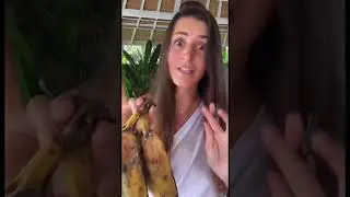 Личинки на бананах
