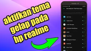 Cara aktifkan tema gelap pada hp realme