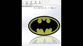 Creating a Batman Logo in SolidWorks 2018 | Step-by-Step Tutorial