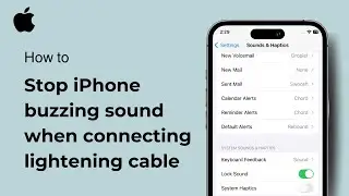 Stop iPhone buzzing sound when connecting lightening cable ( iOS ) 2024