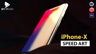 iPhone-X | SPEED ART | Cinema 4D,Redshift