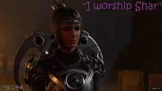 Baldur's Gate 3 - Tell the others about Shar worship [Sharran Shadowheart]