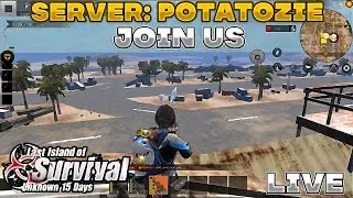 FREE TO JOIN AND PVP : Potatozie SERVER | Last island of survival|Last day rules survival