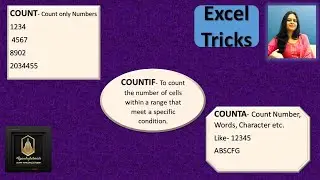 "Mastering Excel Counting Formulas: COUNT, COUNTA, COUNTIF Explained!" #Rpandeytutorials #excel