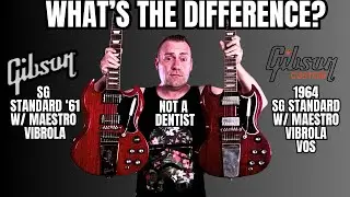 WHATs THE DIFFERENCE Gibson USA SG Standard 61 VS Gibson Custom 1964 SG Standard