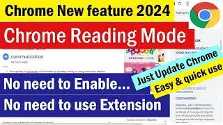 Google Chrome New feature 