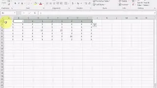 Shortcut Key to Select Row and Column in all the version of ms excel