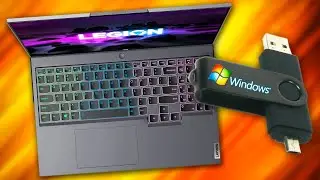 Как выбрать флешку при запуске на ноутбуке Lenovo Legion 5
