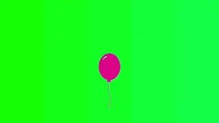 flying balloon green screen effect 