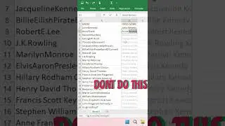 How to add spaces between words in excel sheet #viral #shortsvideo #shorts#