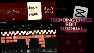 Trending Lyrics edit CapCut Tutorial 