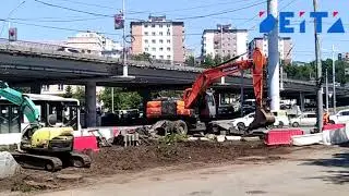DEITA.RU Реконструкция перекрёстка улицы Русской – проспекта 100-летия ведётся во Владивостоке