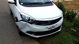 Tata tiago | Crash | hit by truck | car hit in highway | bad road |