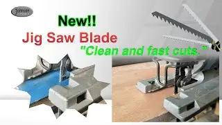 Jig Saw Blade: SK5 high-carbon steel, 50x better than CRV for straight, clean, and fast woodcuts.