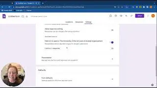 Google Forms   Settings, Customize, and Sending