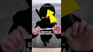 Orang ini seperti shinobi ninja sejati😱 