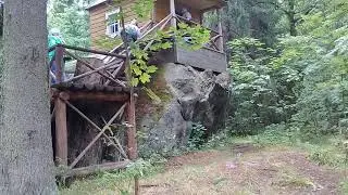 2019. о. Коневец.Святой камень. Часовня.
