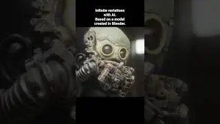 Infinite variations with AI.  Based on a model created in Blender. 
