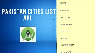 Pakistan Cities List Api In Android | Android Studio| Call Couirer Cod Account Api