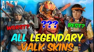 ALL LEGENDARY *VALK* Skins from BEST to WORST in Apex Legends