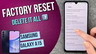 factory reset galaxy a15