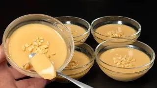 3 Zutaten und nur 5 Minuten! Schnelle und einfache Nachspeise! Kein Backen! Kein Mehl!