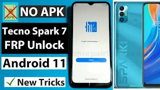 Tenno Spark 7 FRP Bypass Android 11 App Not installed Without PC | Tecno Spark 7 Google Account