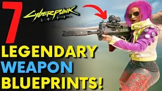 Cyberpunk 2077 - 7 LEGENDARY WEAPON CRAFTING SPECS | Legendary Blueprints (Locations & Guide)