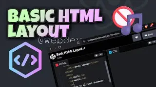 How to create a Basic HTML Layout - Quick HTML Tutorial #html (No Music)
