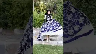 I finally wore my ace pride dress again that I made a while back! 🖤🩶🤍💜 