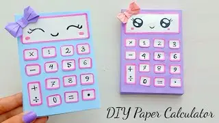 DIY Cute Paper Calculator & Mini Notepad / DIY Paper Crafts / Back to school / DIY Mini Notepad