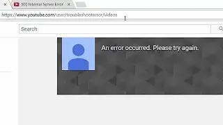 An error occurred. Please try again (Youtube error)