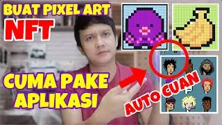 CARA MUDAH MEMBUAT GAMBAR PIXEL ART UNTUK NFT GRATIS | CARA MEMBUAT PIXEL ART SEPERTI CRYPTOPUNK