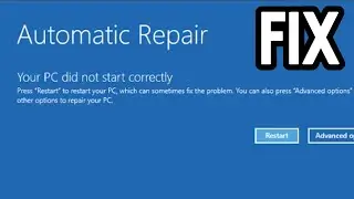 !Fix! Startup Repair Automatic Repair Loop in Windows 10/11 FULLVIDEO 2024