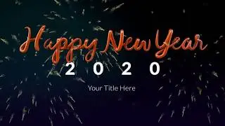 New Year's Elastic Countdown After Effects Template