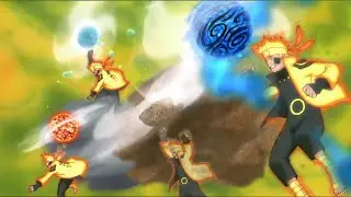 Naruto Uses Unique Bijuu's Multiverse Rasen Shuriken - Naruto [60FPS]