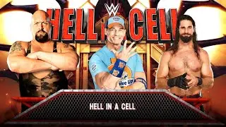 John Cena vs Big Show vs Seth Rollins | Triple Threat Hell in a Cell Match | WWE 2K23