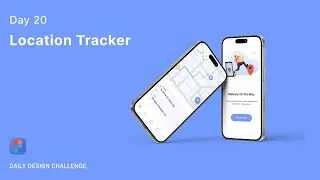 Daily UI Design Challenge | Day 20 | Location Tracker App UI
