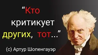Цитаты и пессимистические взгляды на жизнь. Артур Шопенгауэр.
