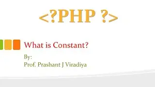 How to declare Constant in PHP?| Syntax-Example | Difference between Constant and Variable | Program