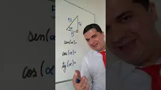 RAZÕES TRIGONOMÉTRICAS NO TRIÂNGULO RETÂNGULO: Seno, Cosseno e Tangente. Mr Bean da Matemática 👨🏻‍🏫