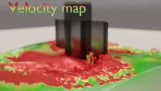 VELOCITY MAP - FLUID SIMULATION - BLENDER 2.92