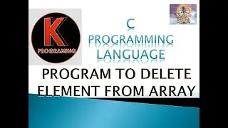 Program to delete an element from array at specified position in C programming language