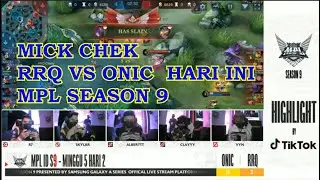 MIC CHEK RRQ VS ONIC MPL SEASON 9 MINGGU KE 4 HARI KE 2 HARI INI