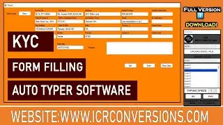 KYC FORM FILLLING AUTO TYPER SOFTWARE | KYC FORM FILLING AUTO TYPER SOFTWARE |