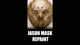 Repainting A Cheap Jason Mask (Short Version) 
