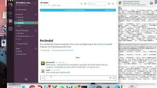 present video for scheduling chatbot based on Slack and google calendar