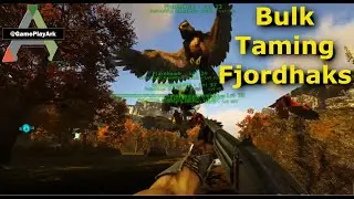 How to tame Fjordhawk ( in bulk ) at Ark Fjordur